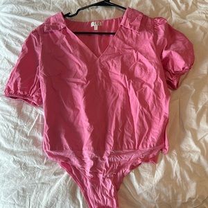 Collared body suit
